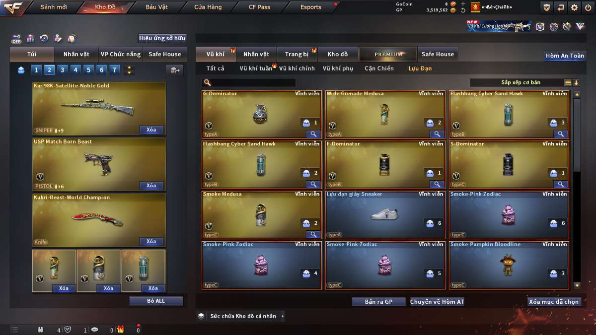 shop acc cf uy tin gia re